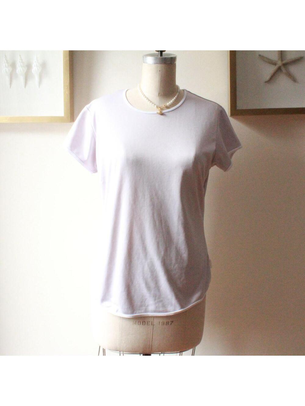 Nike Dri-FIT Lilac Purple and White Athletic Short Sleeve T-Shirt, Size L (12-14